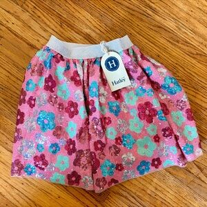 NWT Hatley girls glitter skirt